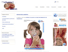 Tablet Screenshot of infermieristicapediatrica.it